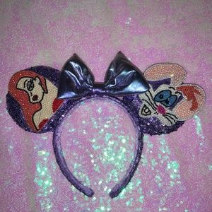 Custom Who Framed Roger Rabbit Roger & Jessica Rhinestoned Repurposed Mouse Ears
